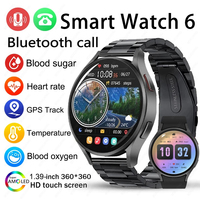 2023 New GPS Track For Huawei Xiaomi Watch 6 Smart Watch Men Amoled Always Display Body Temperature Clock BT Talk Smart Watch
