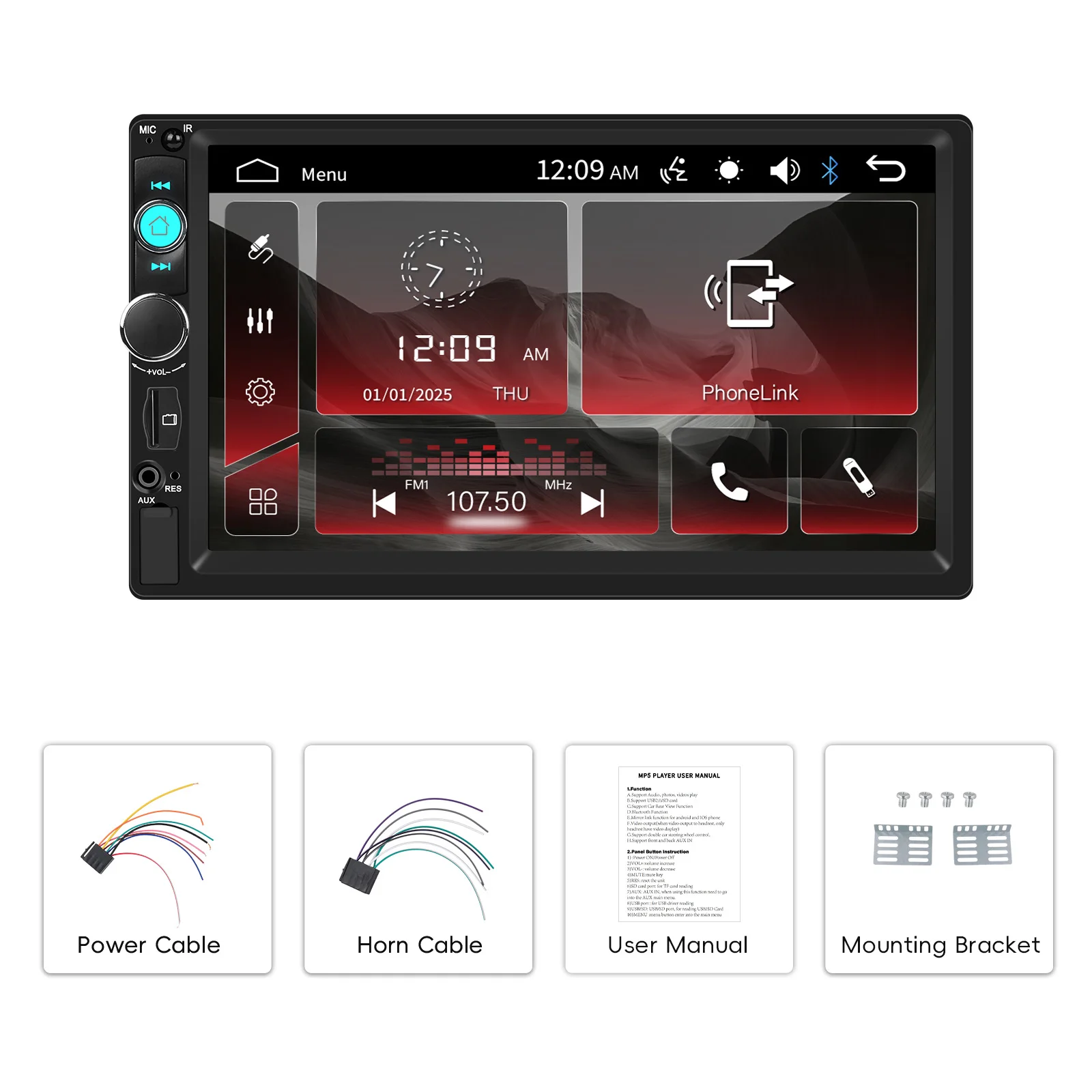 Podofo Car MP5 Player Car Stereo Radio Para Auto 7