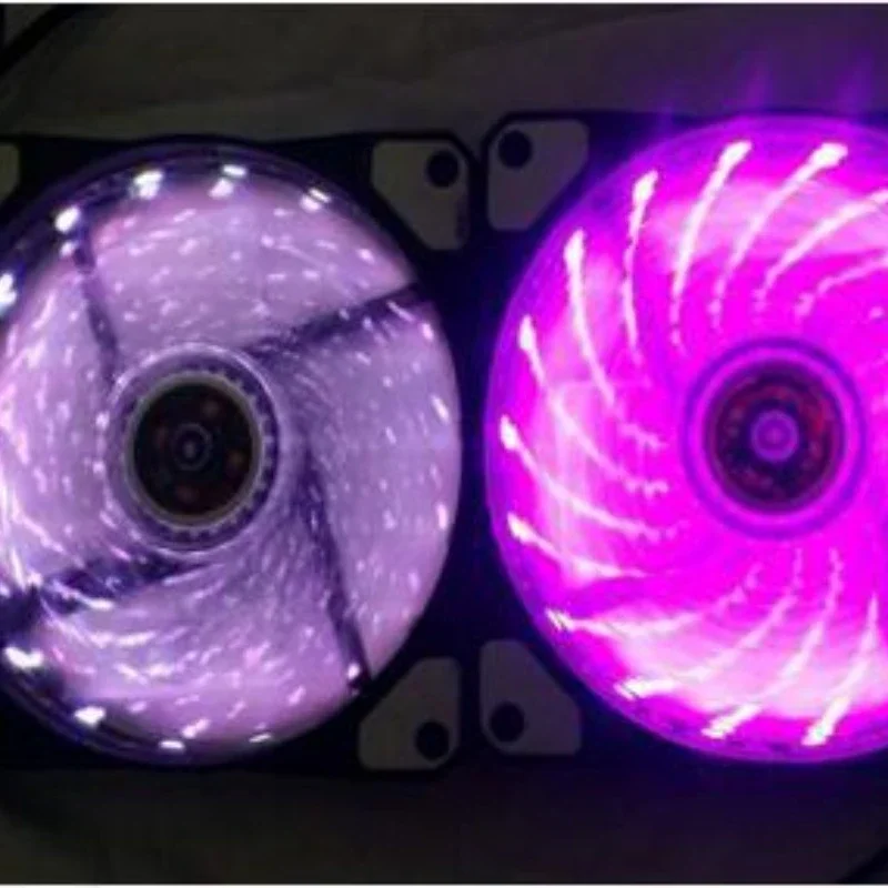 

Desktop host computer case, fan 12cm chassis, fan silent cooling Aurora RGB fan