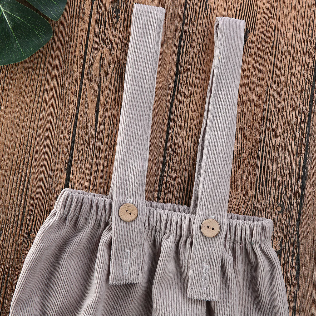 Baby Girls Boys Suspender Shorts Solid Color Adjustable Pants with Button Summer Strap Loose Shorts