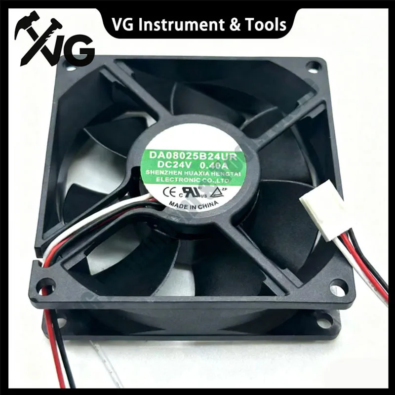 New For M DA08025B24UR DC 24V 0.40A 80x80x25mm 3-Wire Server Cooling Fan