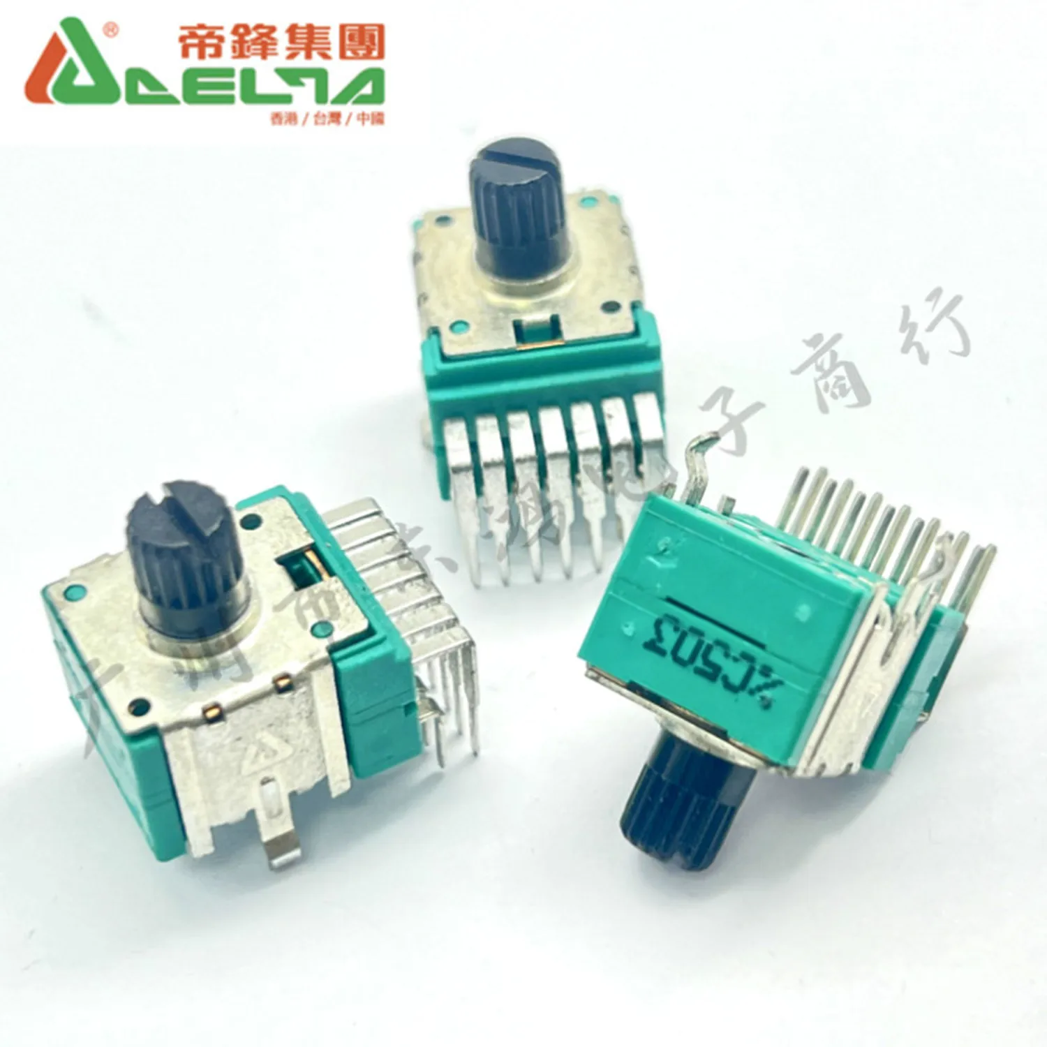 Original new 100% R1431FOXV1C503 four connection rotary adjustment potentiometer for fan audio shaft length 8mm (SWITCH)