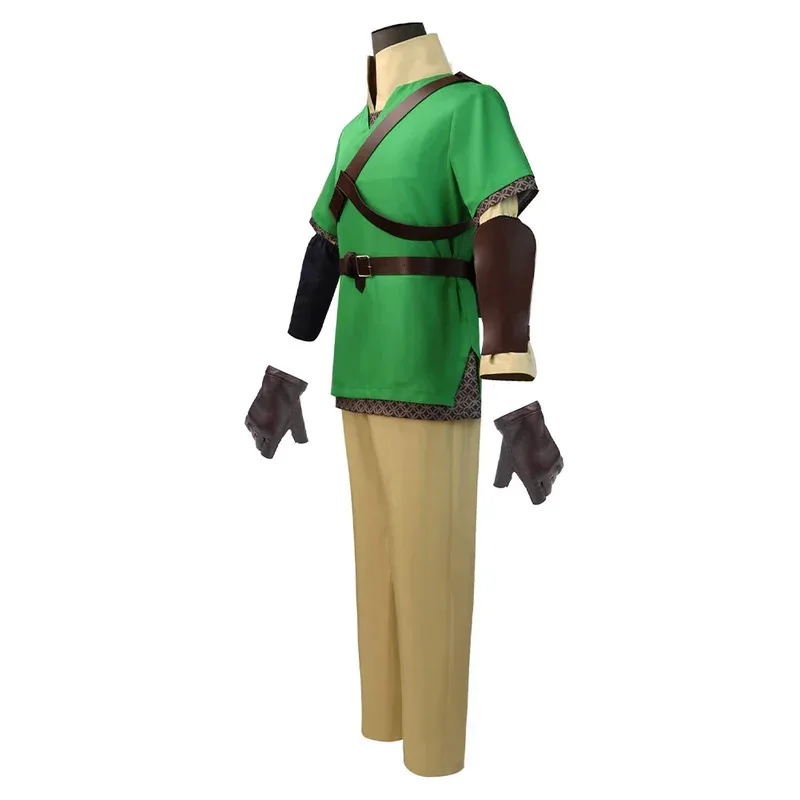 az15Zelda: Skyward Sword Link Cosplay Kostüm Grüne Uniform Hosen Hut Handschuhe Umhang Männer Frauen Kleidung Outfits Halloween S