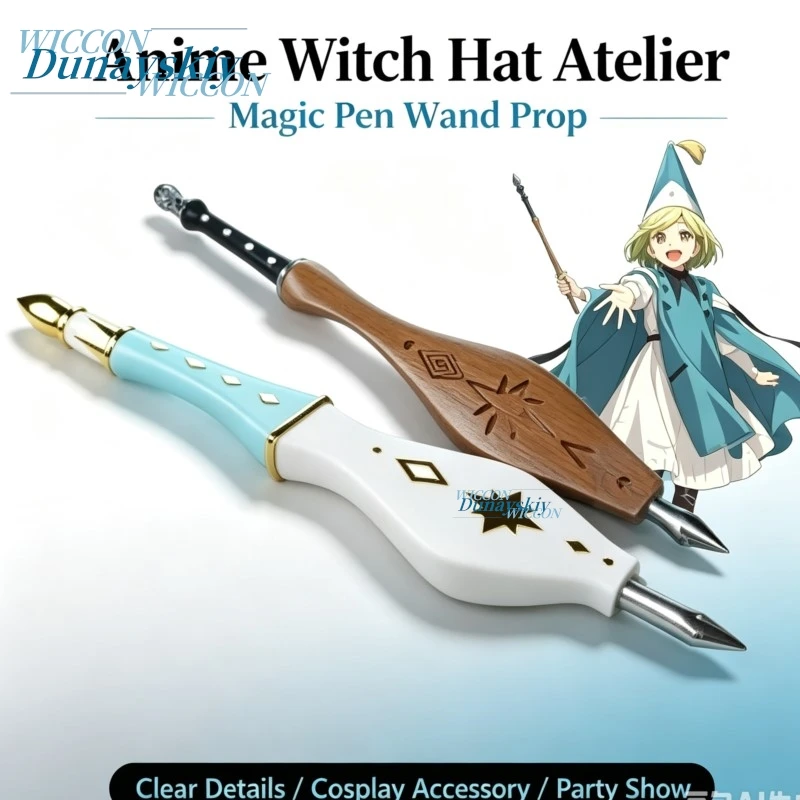 Coco Tintenstab Nicht Schreibbarer Mode-3D-Stift Zauberstab Requisite Cosplay-Zubehör Party Bühnenshow Sammlerstück Geschenk Anime Hexenhut Atelier