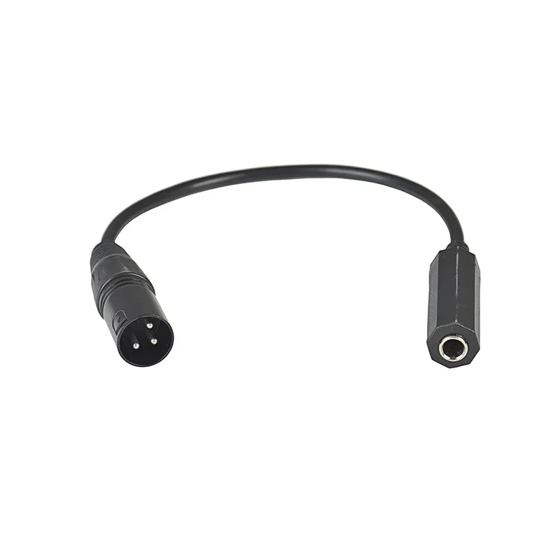 3Pin XLR męski na 6,35mm żeński gniazdo stereo kabel audio mikrofon wzmacniacze słuchawkowe adapter audio konwerter wtyczka kabla — zdjęcie produktu 3