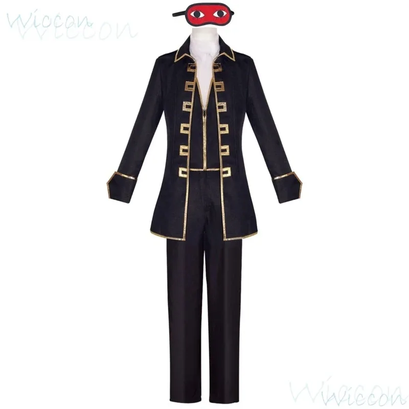 CyAnime Shinsengumi Gintama Cosplay Black Suit Cosplay Costume Hijikata Toushirou Kondou Isao uniform Set Party Outfit for Men