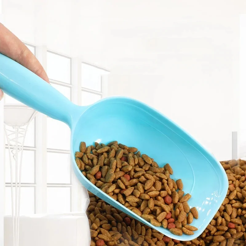 Large Capacity Pet Food Scoop Plastic Dog Cat Feeding Shovel Thickened Food Spoon