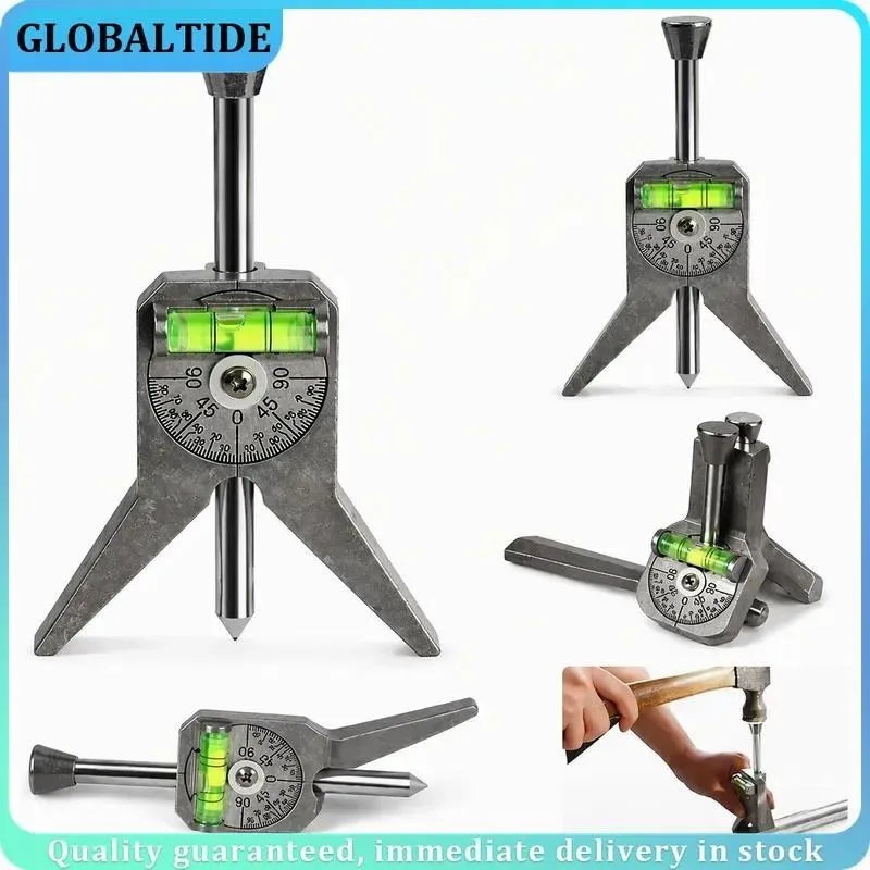 Y-shaped Pipeline Center Locator Center Hole Positioning Ruler Detector with Dial Center Positioning Ruler Pipe Fitting Tools