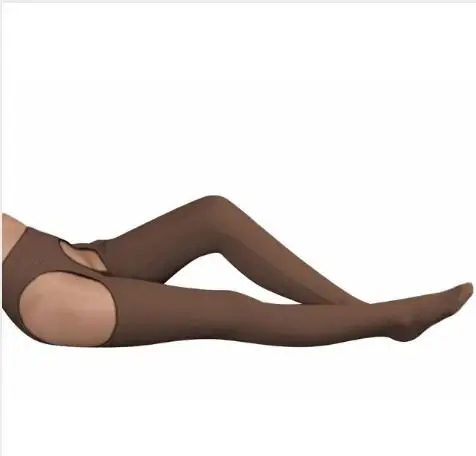 Ceinture serrée en Spandex marron pour femmes, chaussettes Zentai Sexy, costume Zentai pour fête d'halloween Cosplay