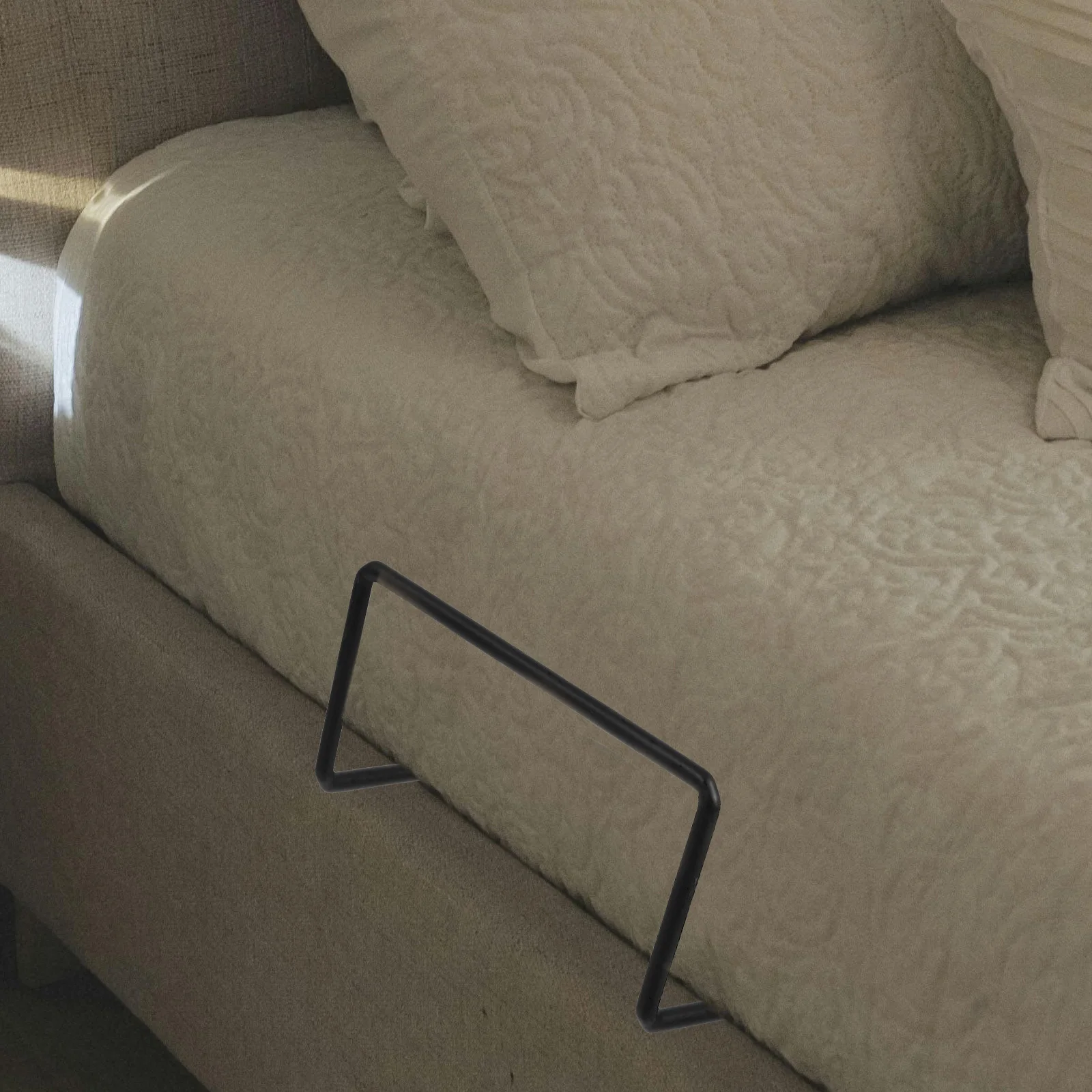 

2pcs Anti Mattress Retainer Bar Mattress Gripper Adjustable Holder For Bed Frame Sliding Stopper Black Clamp