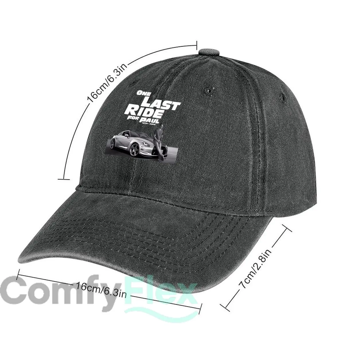 One Last Ride for Paul Fashion Washed Baseball Cap Hat Outdoor Activities