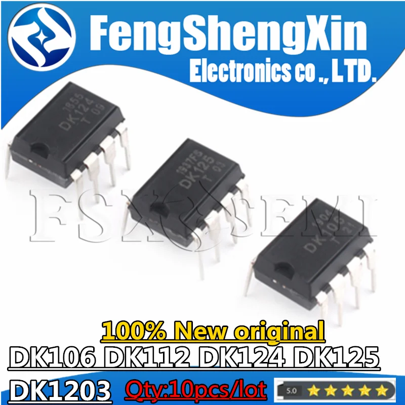 10PCS DK106 DK112 DK124 DK125 DK1203 DIP8 DIP Offline switching power control chip