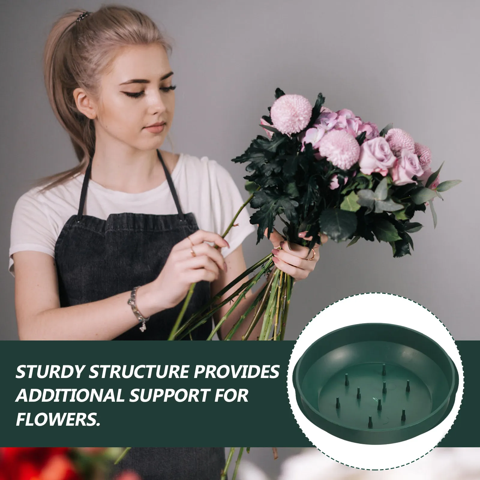 

Набор из 4 круглых подставок для цветов: основания для фиксации цветочных композиций для свадеб, вечеринок, мероприятий, для живых, сухих и влажных цветов