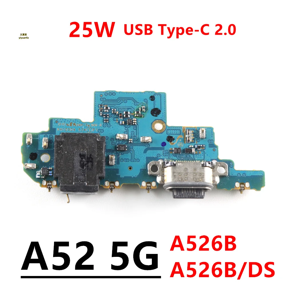 25W Fast Charging For Samsung Galaxy A52 5G SM-A526B USB Type-C Charge Port Jack Dock Connector Charging Board Flex Cable