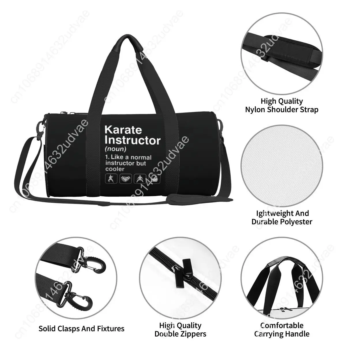 Karate Sport Bags Gym Accessories Gym Bag Oxford Men Women Design Handbag Training Retro Fitness Bag