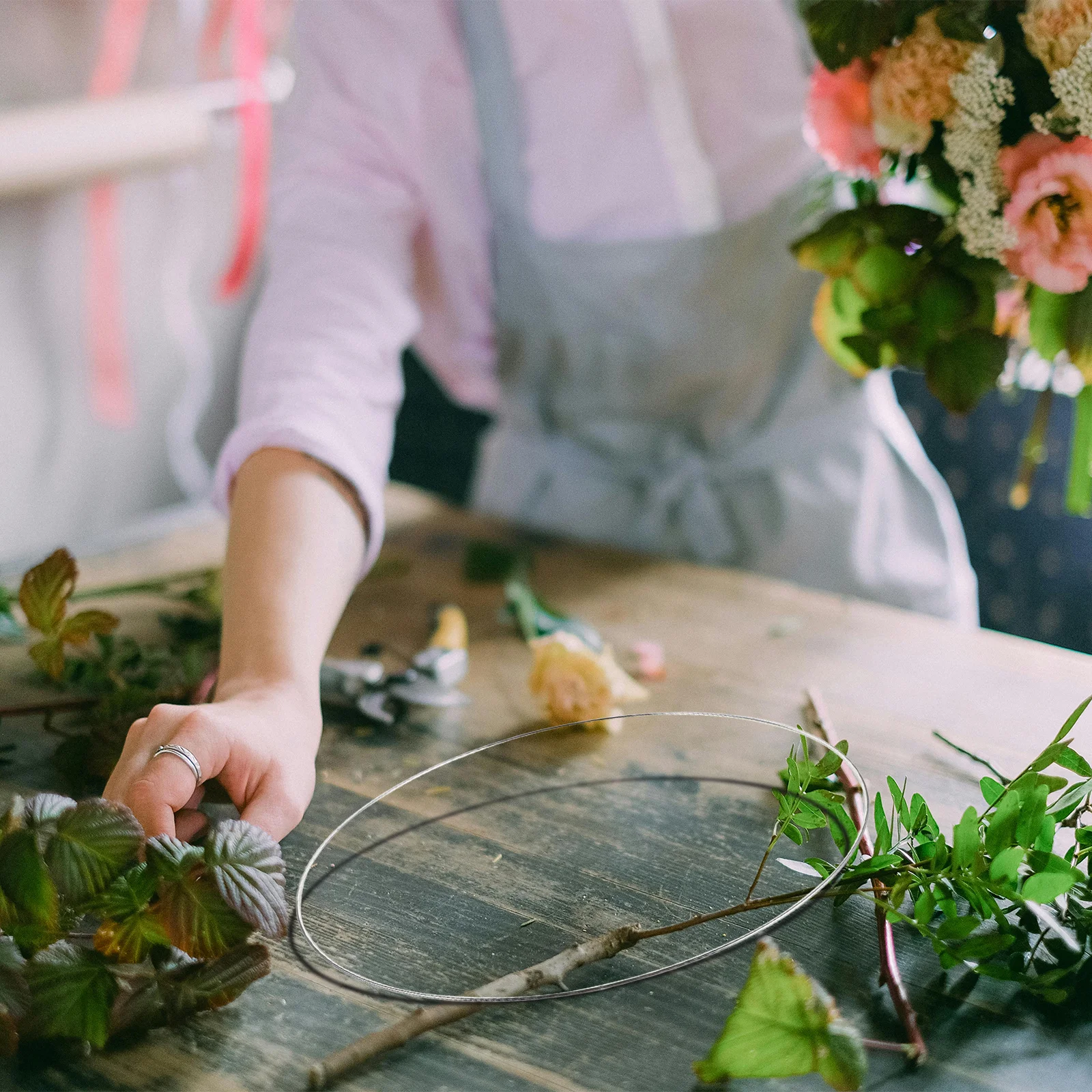 10 قطعة حلقات زاك معدنية 30 سنتيمتر قوي خفيفة الوزن الحرفية الأطواق ل Macrame Diy بها بنفسك ديكور المنزل دوائر إكليل مستديرة لحفل الزفاف #4