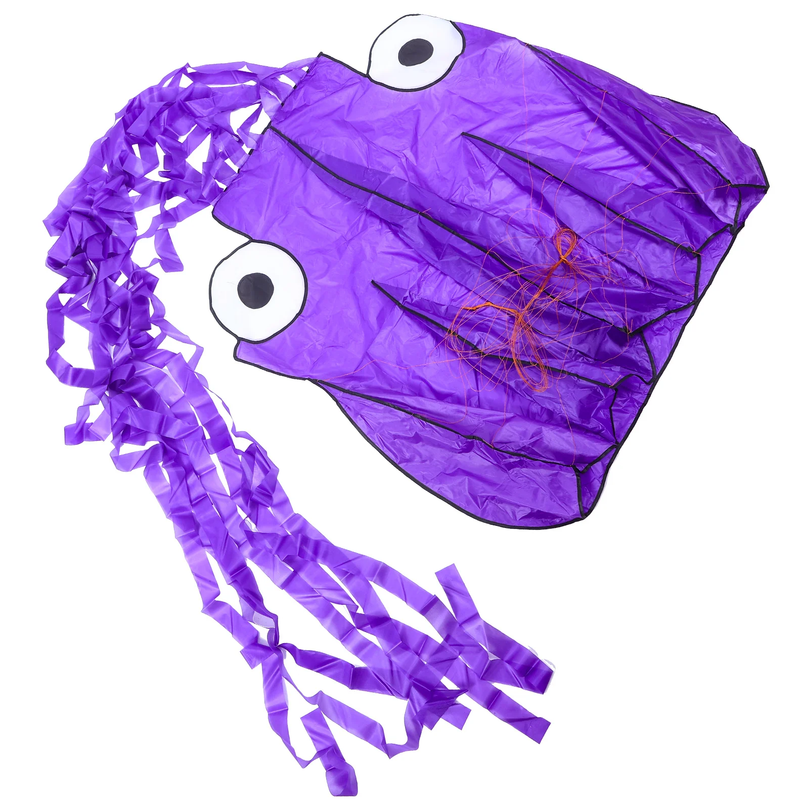Materiale in tessuto per aquiloni volanti a forma di polpo, colore brillante, per parco all'aperto, spiaggia, coda lunga, divertimento all'aria aperta, aquiloni per cartoni animati,