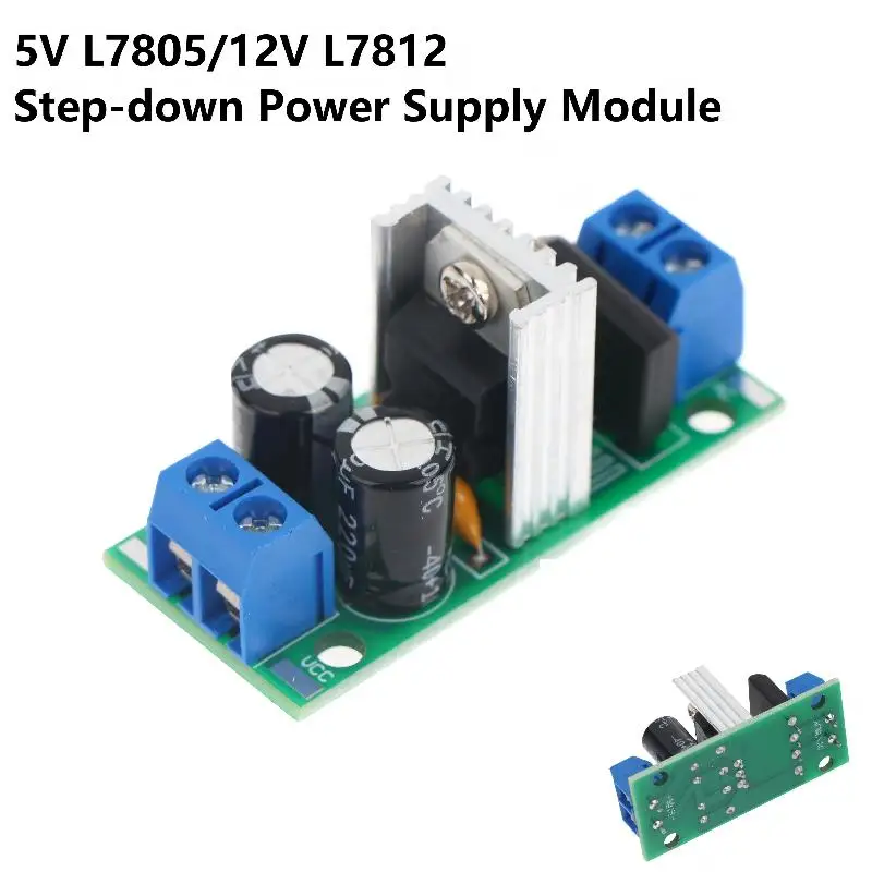Versatile L7805 L7812 Voltage Regulator Power Module 5V 12V Step Down Board for LED Strip Controller Lab Power Solutions