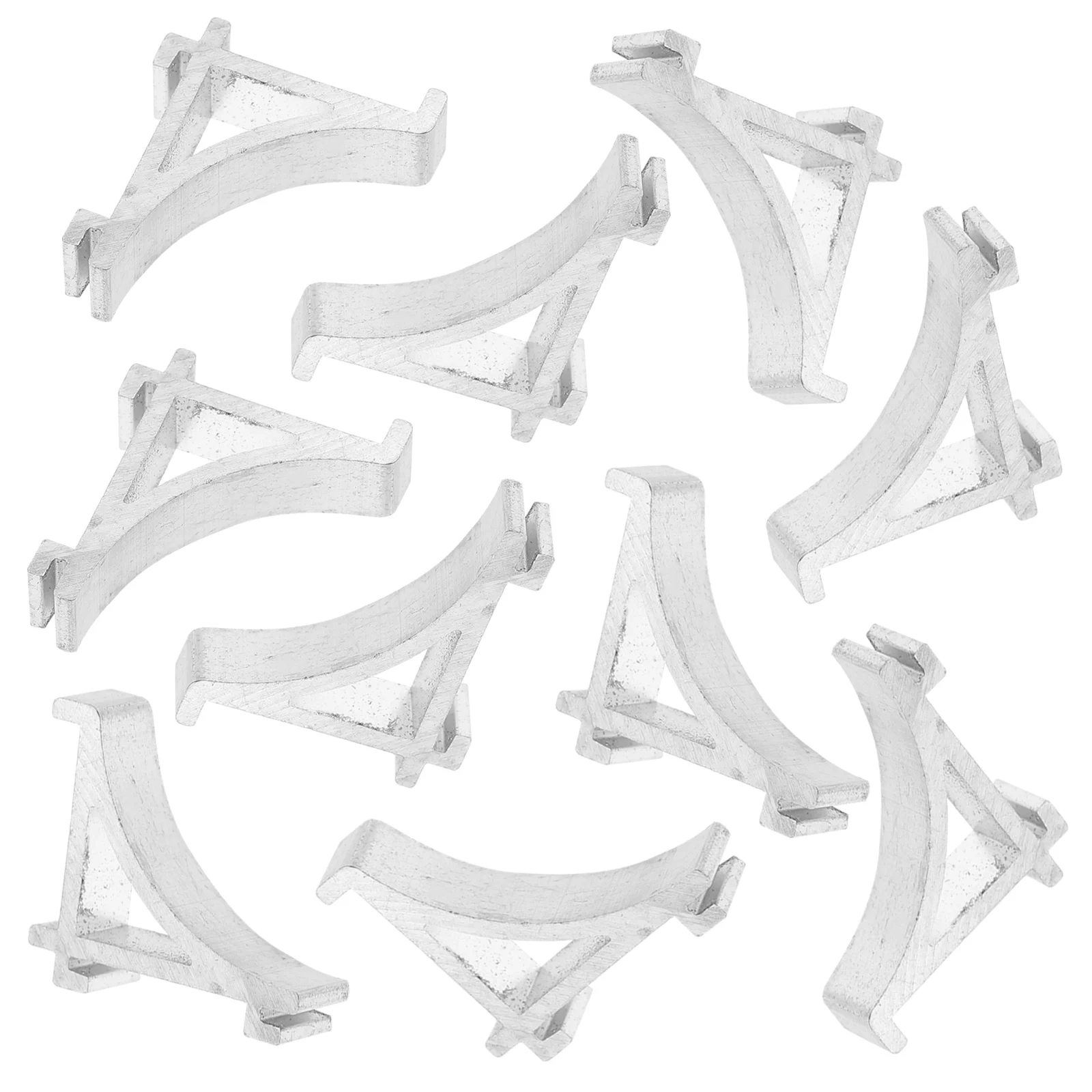 

10pcs Stainless Steel Freezer Shelf Clips Aluminum Made Sturdy Safe Reliable Long Use Easy Install Practical Hardware