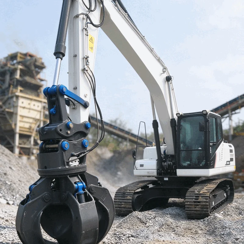 Orange Peel Grapple Heavy Hydraulic Multi Jaw Grab for Demolition Waste Stacking Bulk Material Grabbing Scrap Iron Work