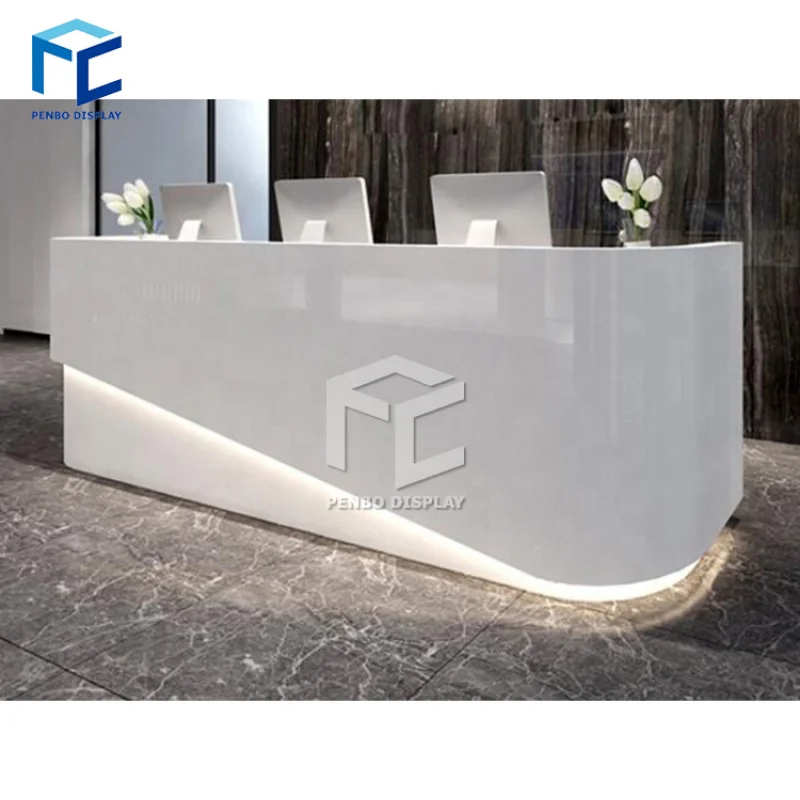 

2025customized.Hot Sale Modern Design Office Front Counter Cash Counter Store Furniture Reception Desks Checkout Counter