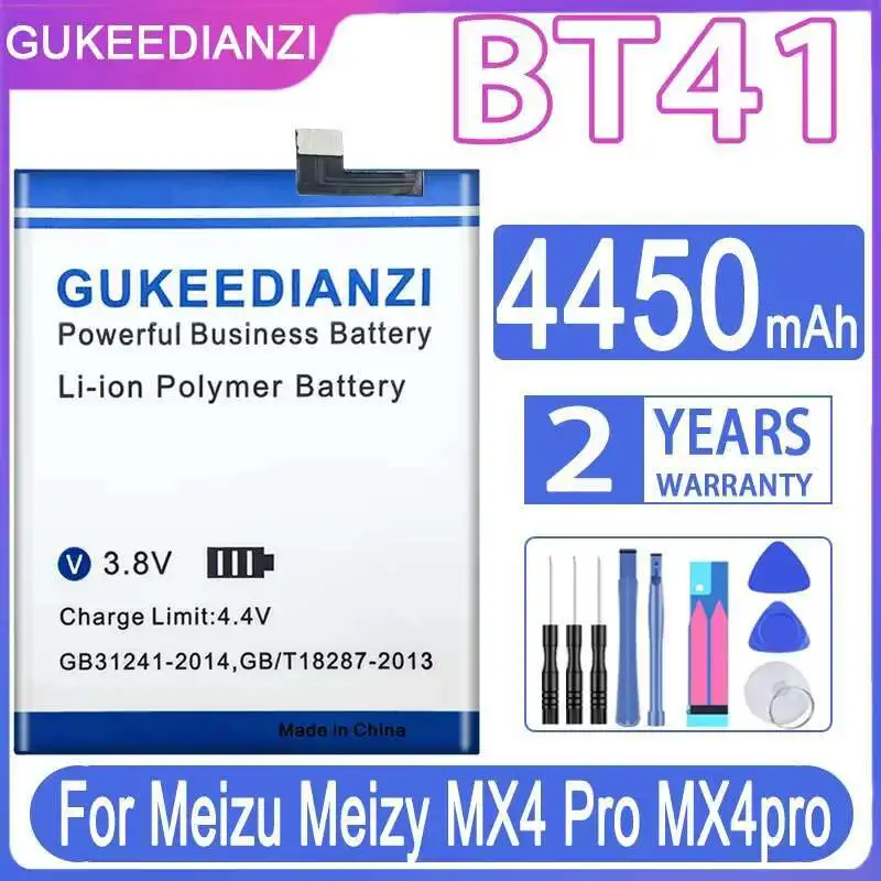 

Аккумулятор мобильного телефона 4450 мАч высокой емкости BT41 для Meizu Meizy MX4 Pro Mx4pro
