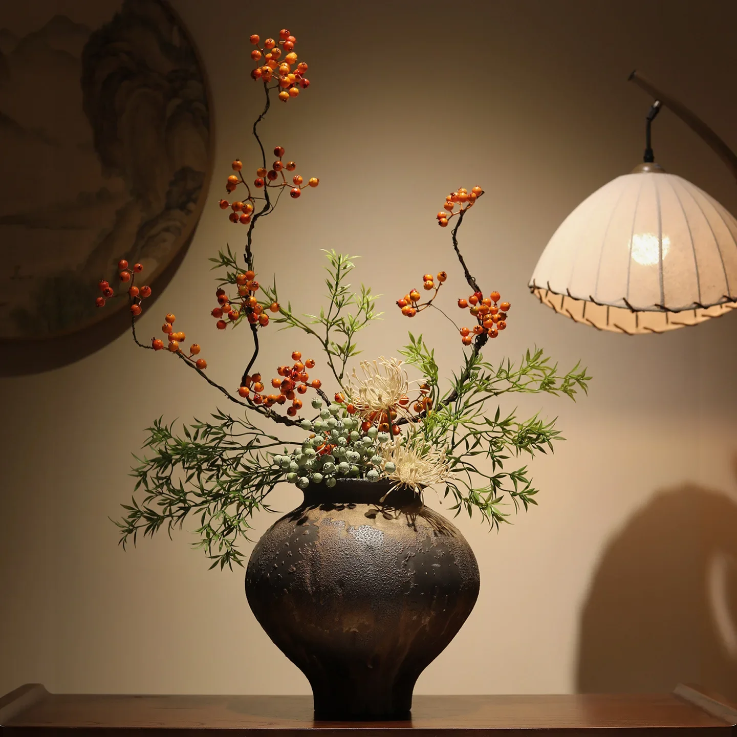 DSAzen vase ornament - decorative piece for entryway, living room, and homestay