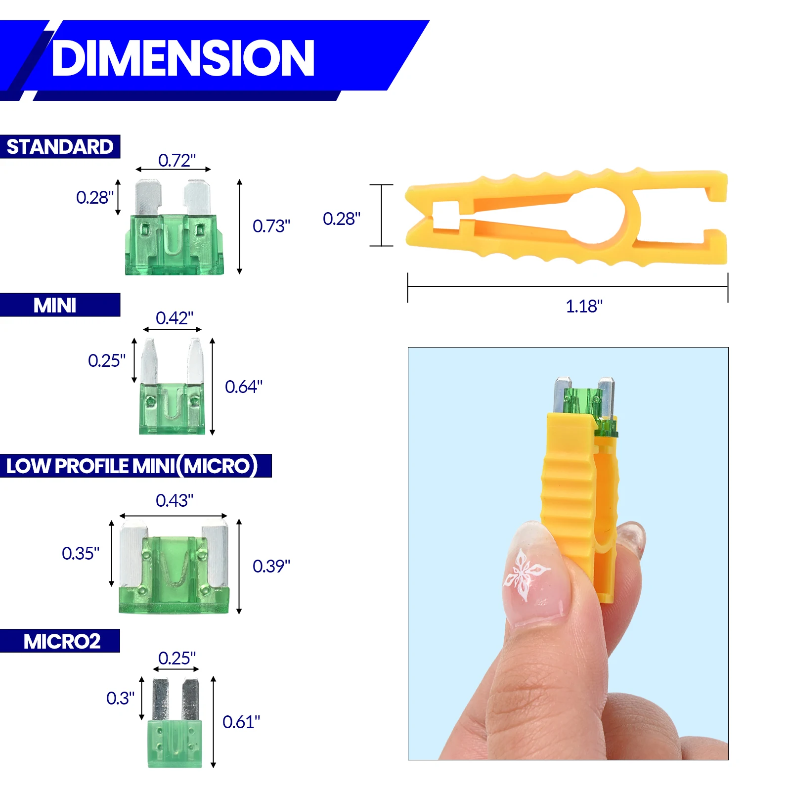 460Pcs Assortment Auto Fuses Puller Set 15A 20A 25A 30A 40A Types Car Standard Box Micro 2 Blade Assorted Kit 2A 3A 5A 7.5A 10A