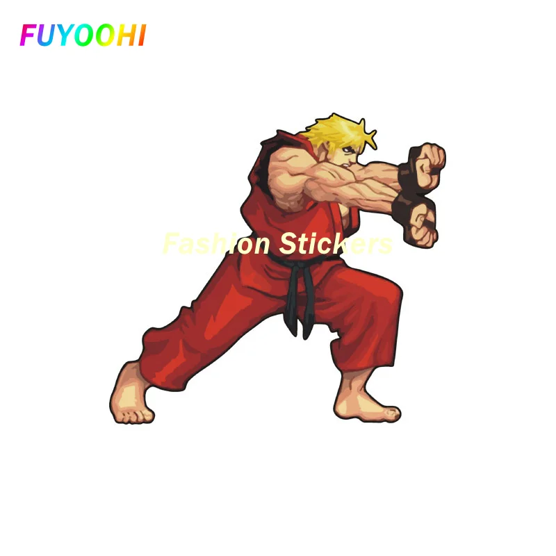 FUYOOHI Funny Stickers for Hadouken Creative Decoration Make Your Car Stand Out with Creative Car Sticker