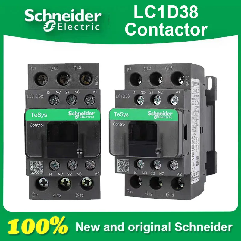 

100% New and Original Schneider ACThree-pole Contactor 3P LC1D38B7C LC1D38CCC7C LC1D38E7C LC1D38F7CLC1D38M7C LC1D38Q7C LC1D38P7C