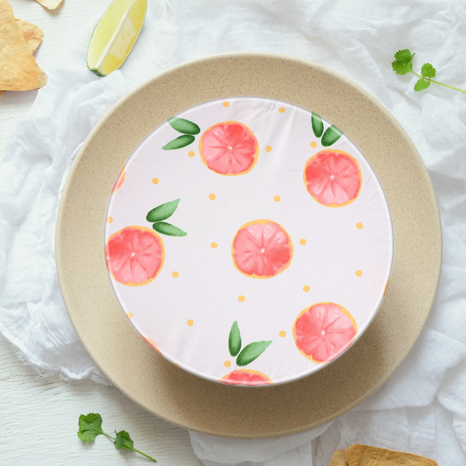 

3Pcs Reusable Bowl Covers with Elastic Fresh-Keeping Cloth for Food Storage Stretchy Dish Covers Fit Pots Plates Jars Cotton