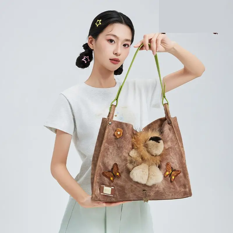 

New Original Design Territory Patrol Diary Women Large Capacity Fashion Versatile Single Shoulder Diagonal Cross Handbag Trendy