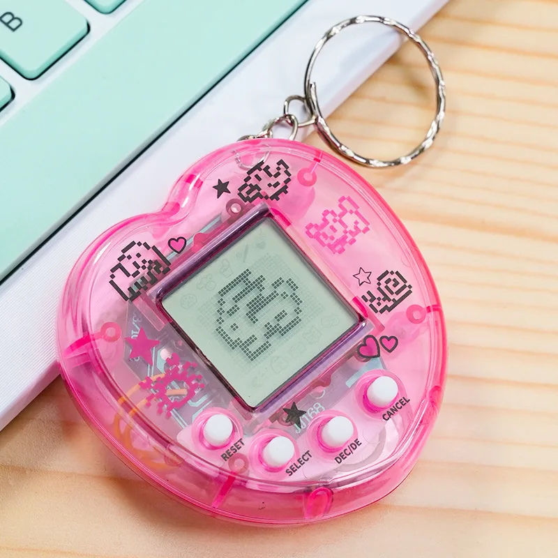 Animali elettronici a forma di cuore Tamagotchi Nostalgico virtuale Cyber Digital Divertenti animali digitali Giocattoli Gioco portatile Giocattolo digitale per animali domestici