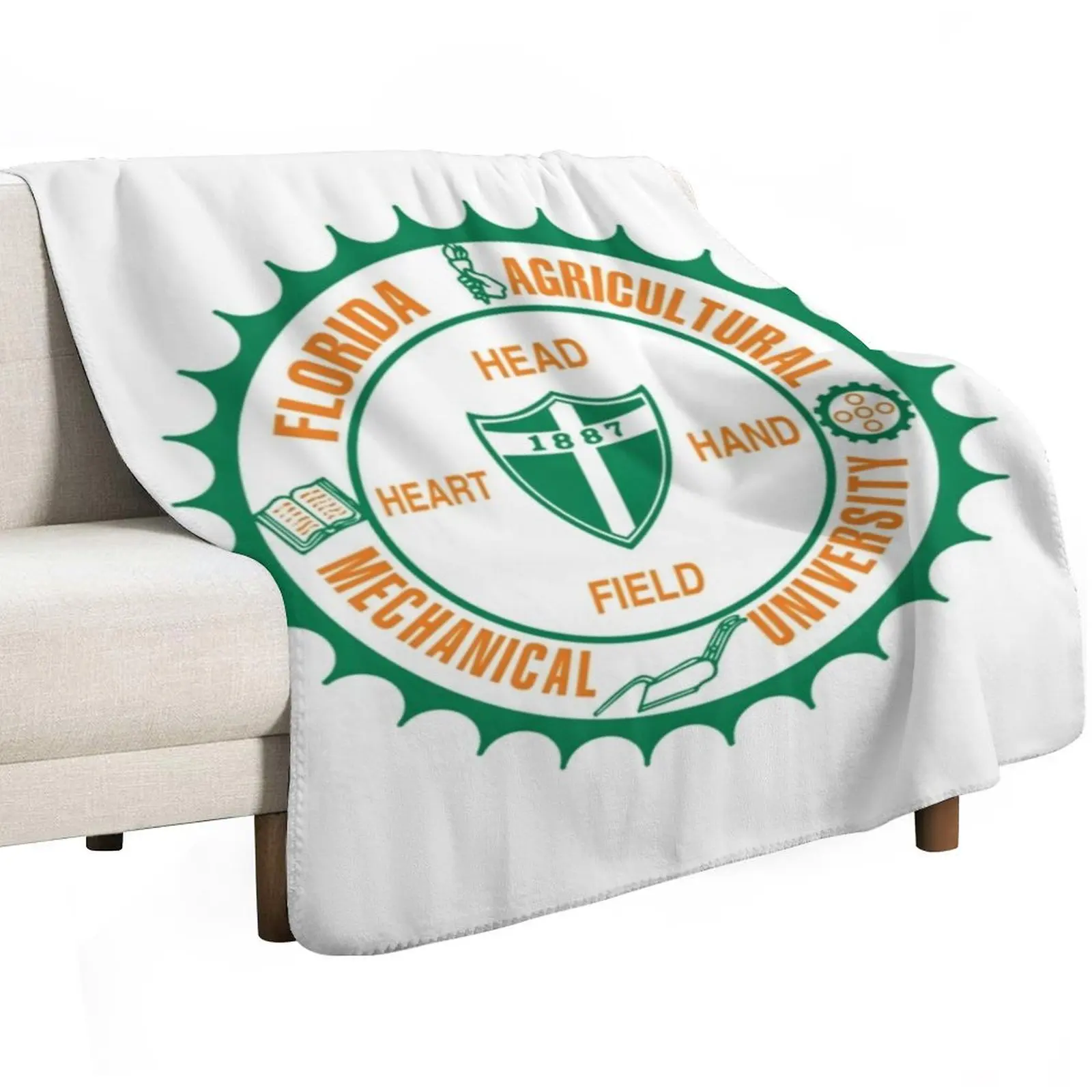 THE FAMU Essential Throw Blanket Nap Loose Multi-Purpose Camping Baby Retros Blankets