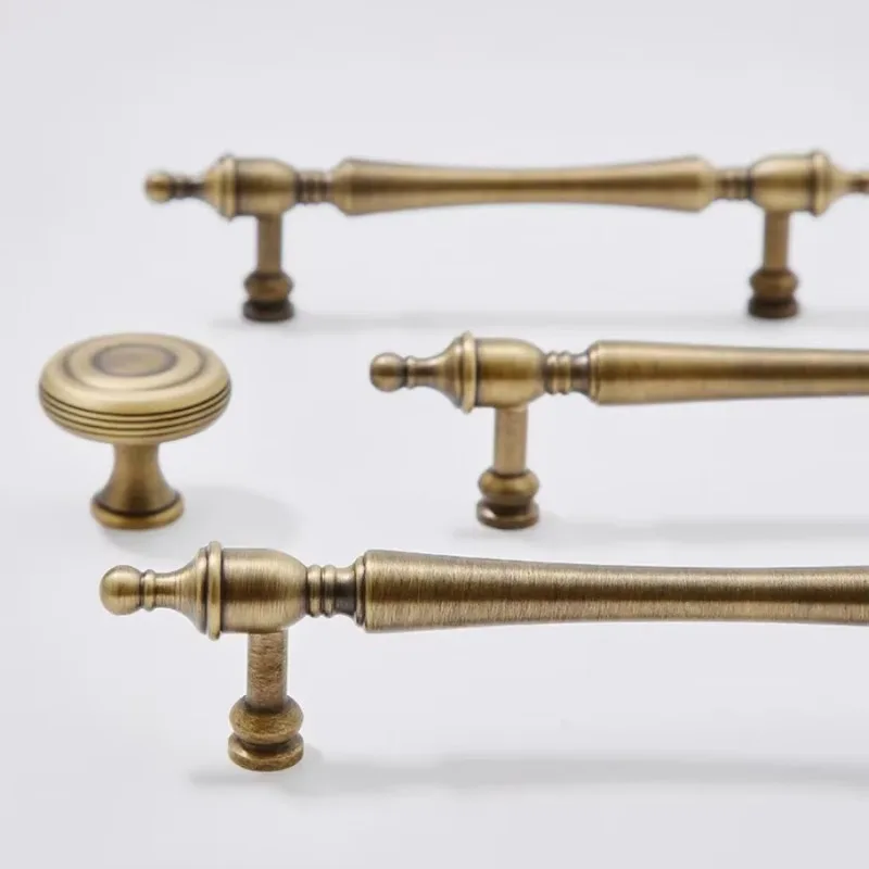 Nordic Knobs and Handles for Vintage Drawers Luxury Bronze Furniture Handles Kitchen Useful Accessories Cabinet Pulls