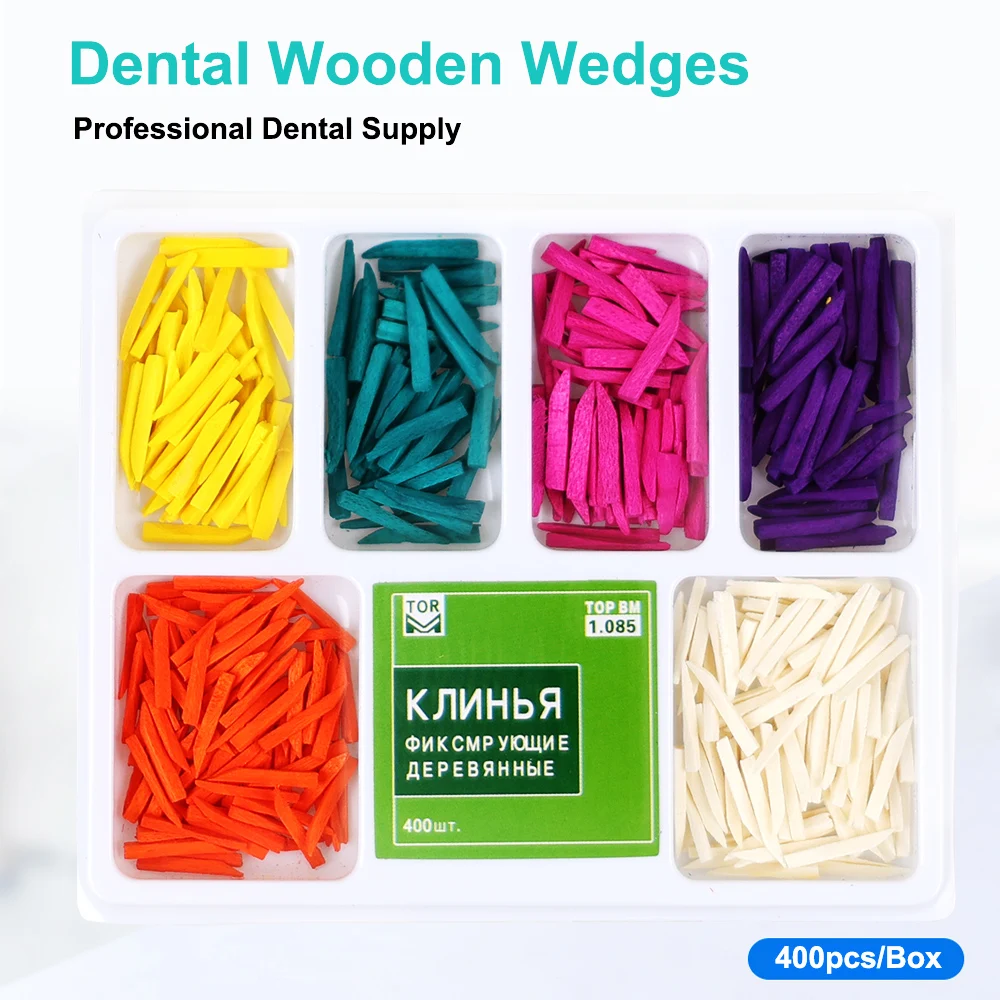 Denspay Dental Wedges Plastic Dental Fixing Wooden Wedges Teeth Restoration Dentistry Lab Materials Oral Care Accessories