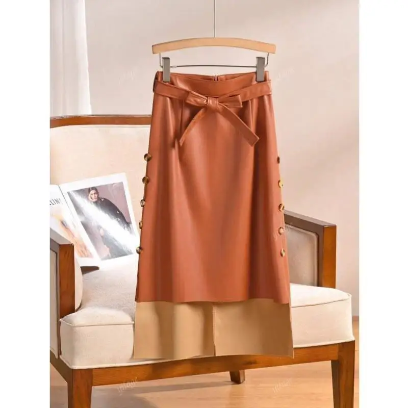 Faionable الخريف المرأة ort السراويل Bot Sle Ciwalk خمر تسعة قطع السراويل مرونة مايكرو تمتد حجم كبير #3