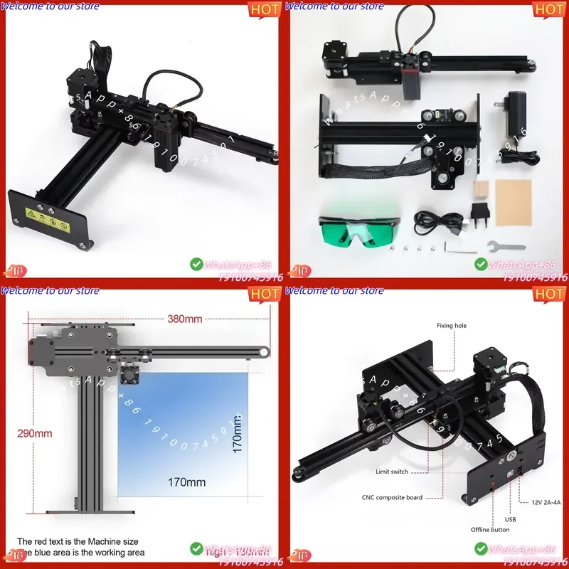 2026 20W Engraver Cutter Machine Desktop CNC Engraver and Cutter Engraving APP Wireless Control