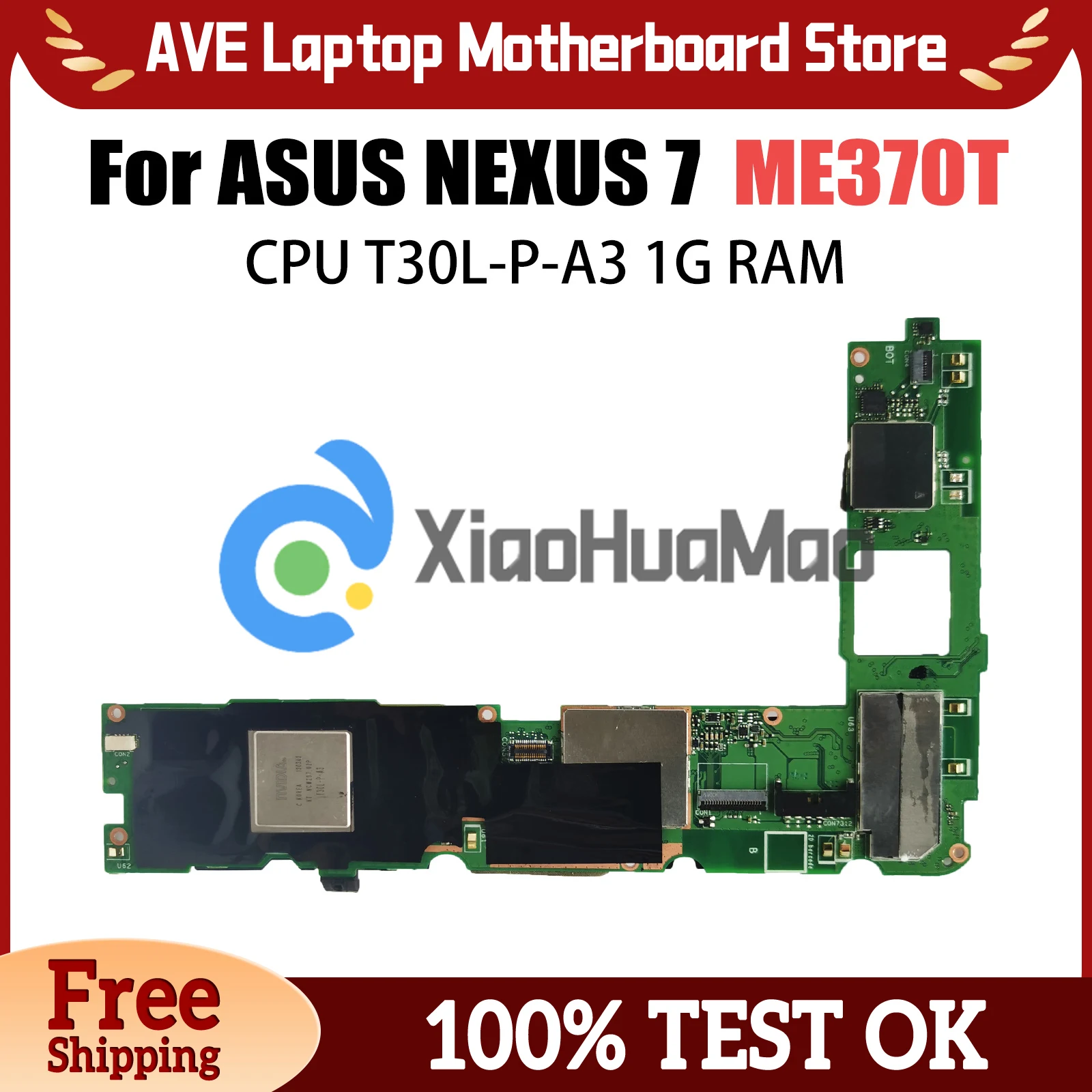 

Laptop Mainboard For ASUS NEXUS 7 ME370TME370T Computer Motherboard With T30L-P-A3 1G RAM 16G SSD Systemboard 100% Tested OK