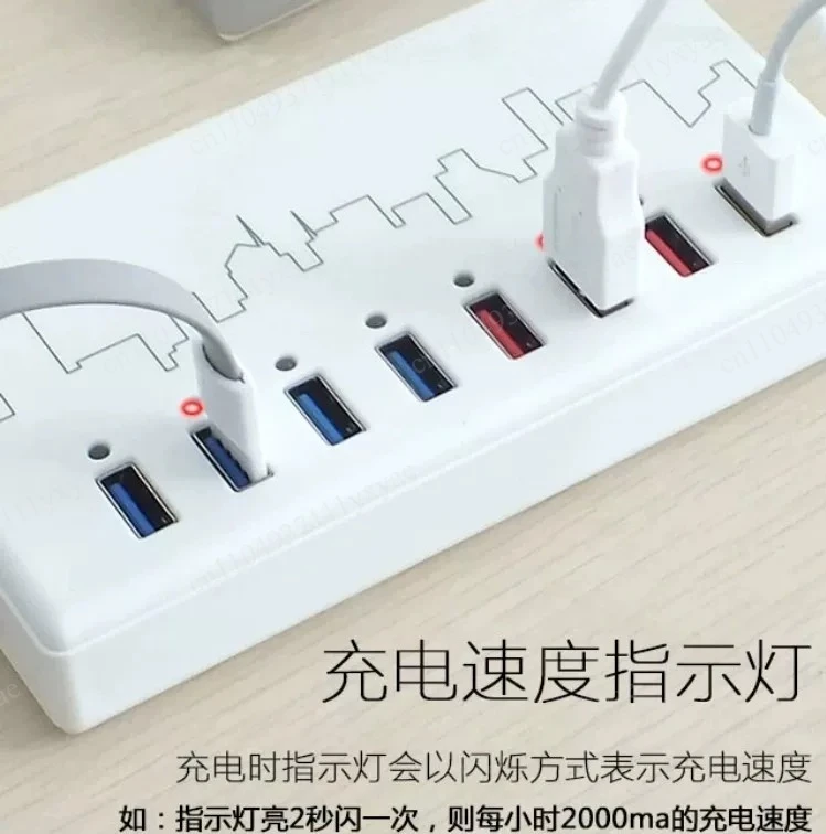 100-Port Smart USB Charger 800W Dual Input Commercial Charging Station for Multiple Devices Fast Charging