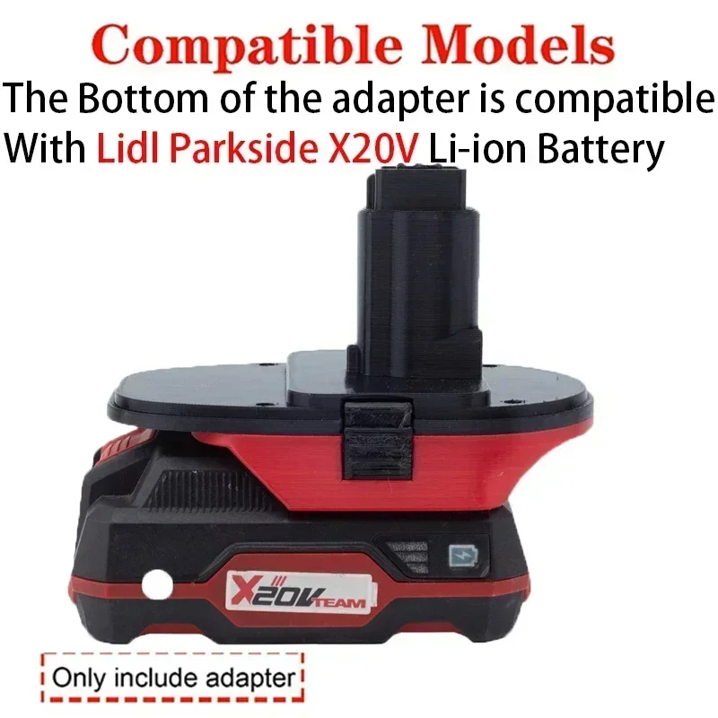 Battery Adapter for Lidl PARKSIDE X20V Li-Ion to DEWALT Nickel Battery Adapter Compatible with DEWALT Nickel Tool Range