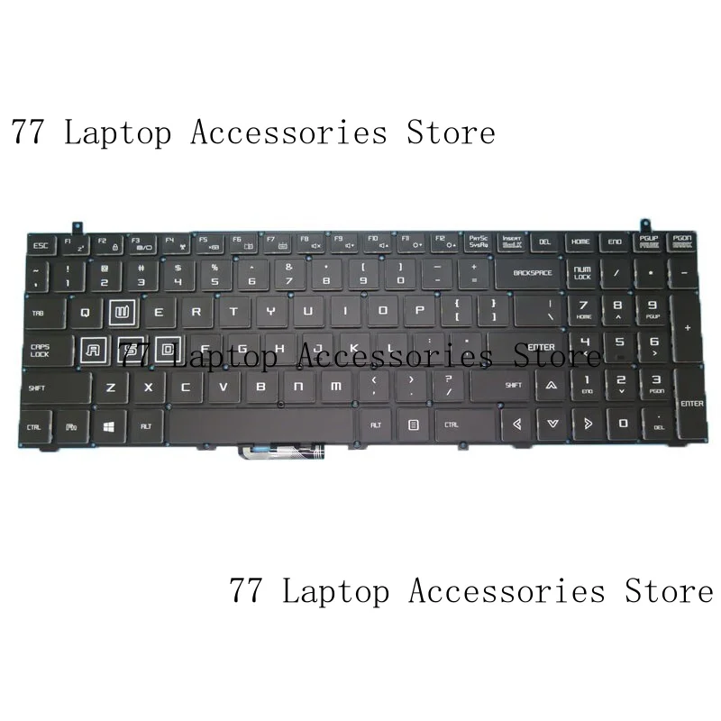 Laptop Keyboard For Tongfang GH5KN51 Colourful Backlit English US Black New