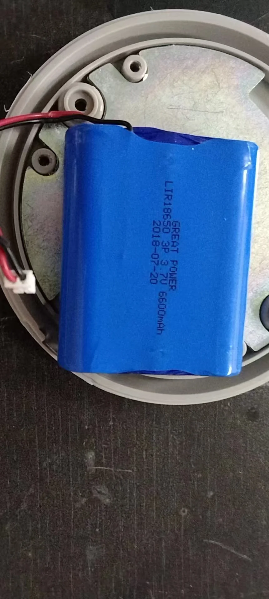 Foot-operated Trash Can Battery 3.7V 18650 Electric Inductive Home Charging Lithium Battery with Dual Wires 6600mAh