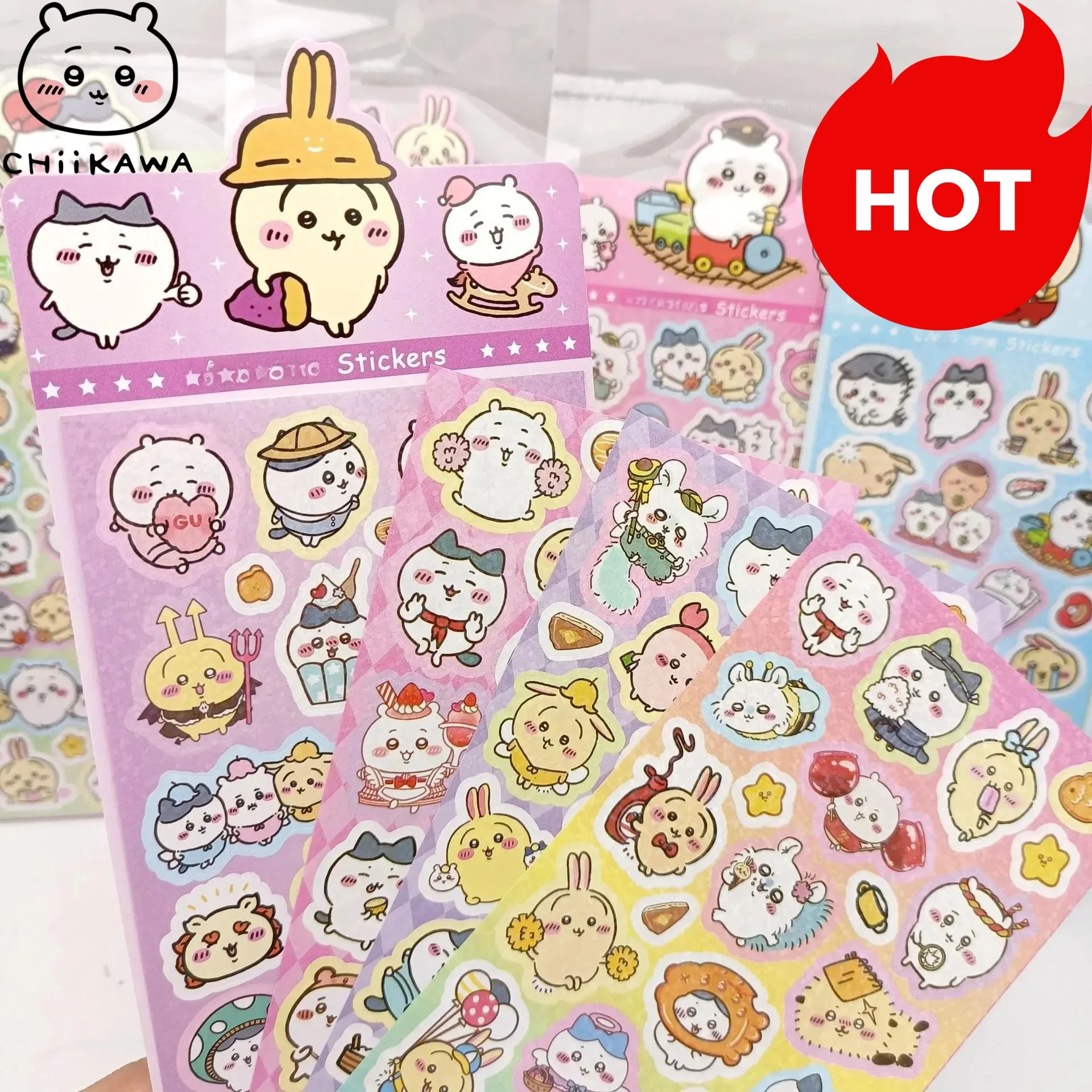 18 Unique Chiikawa-themed Japanese Anime Stickers Personalised Cartoon Designs for Laptop Phone Case Suitcase Decoration