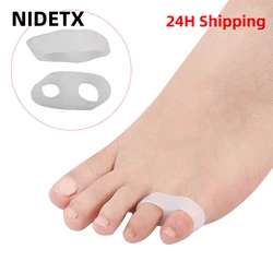 Corrector de silicona para Hallux Valgus, separador de dedos, Protector de juanete, alisador y pedicura, 2 piezas = 1 par