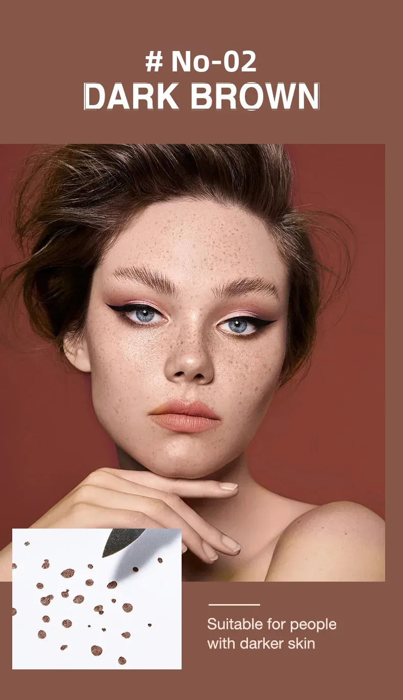 ラングマニ シミュレーションそばかすペン ナチュラル ワイルド 防水 長持ち 簡単カラー ノーメイク メイクアップツール