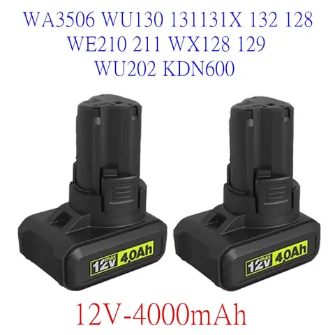 WORX Kress 12V WA3506 WU127 WU128 WU130 WU131X WU132 WU280 WX128 WX129 WX540 전동 공구 배터리 용 100% 오리지널 2000mAh