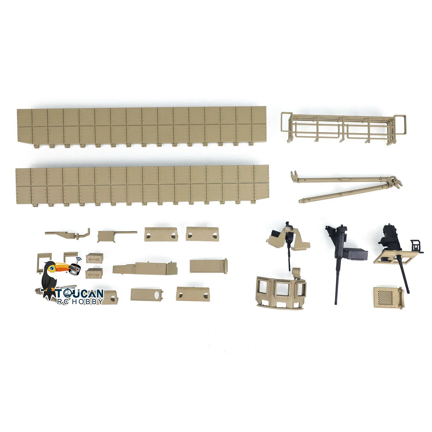 Metal M1A2 Abrams TUSKI Upgrade Set Spare Parts for Toys TAMIYAYA Heng Long 1/16 Plastic RC Tank Accessories TH21993