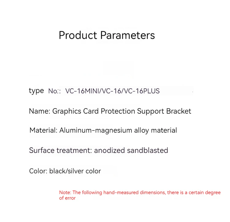Grafikkarte Unterstützung GPU Halterung Magnetische Schutz Grafikkarte Halter Stehen Grafikkarte Klammer Computer Desktop Zubehör – Detail 6
