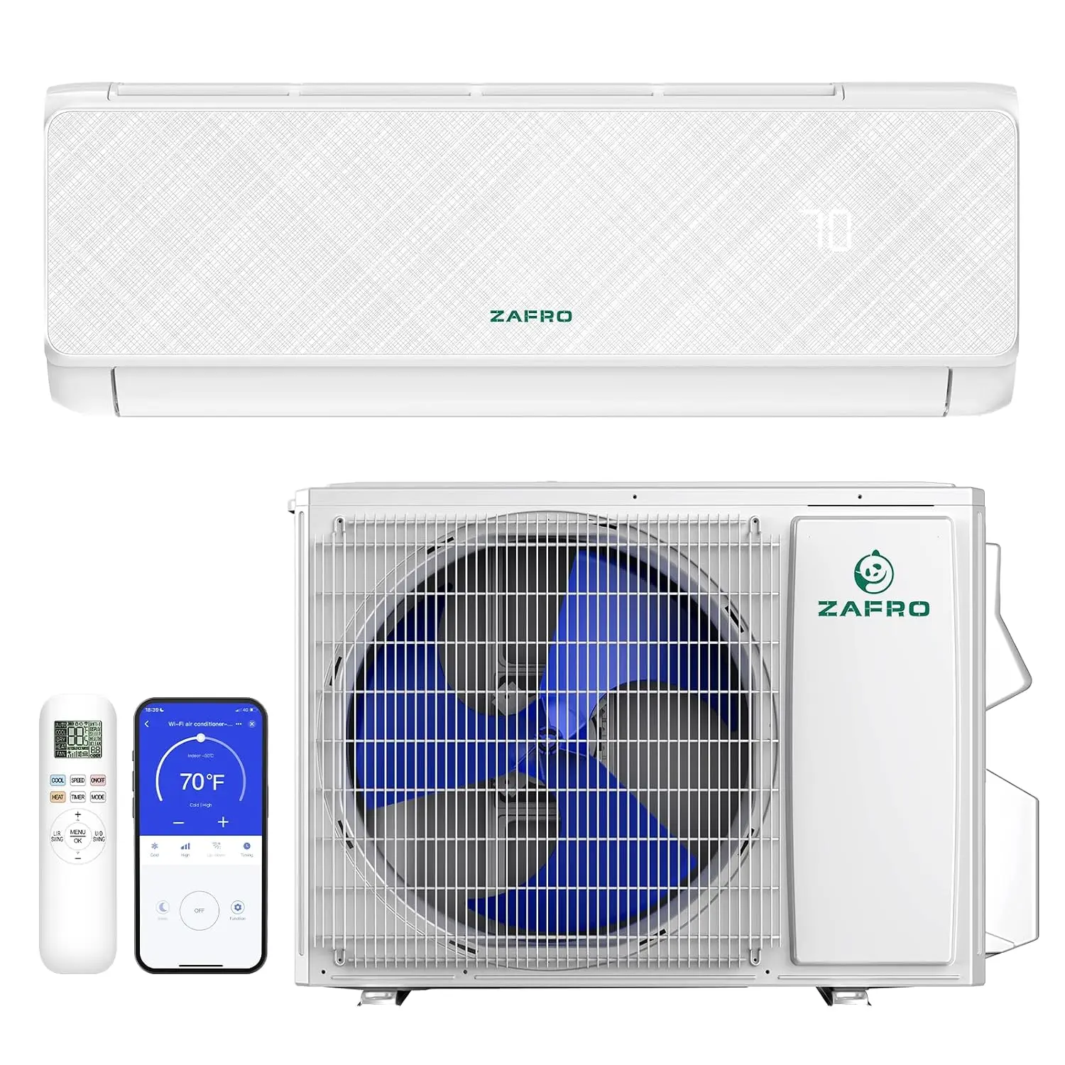 12000BTU Mini Split Air Conditioner Heat Pump, 22 SEER2, 115 V | Ductless Split Unit AC and Heat, 24dB Quiet Operation,, Custom